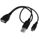 USB OTG кабель USB(M)+micro USB(M)