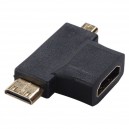 Перехідник HDMI на mini HDMI+micro HDMI