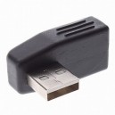 USB (F) перехідник USB (M) 90 кутовий
