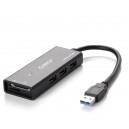USB 3.0 хаб картрідер ORICO H33TS-U3  
