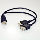 USB (M) кабель на 2 х USB (F)